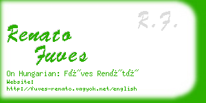 renato fuves business card