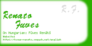 renato fuves business card
